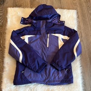 L.L. Bean snowfield ski snowboard waterproof
jacket L purple white